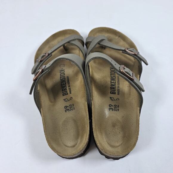 Birkenstock Mayari Stone Gray Birko-Flor Slide Sandals Sz 39 EU/ Wmns 8.5 US - Picture 7 of 10